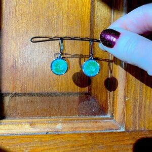 Touchstone by Swarovski Aqua blue earrings